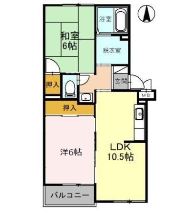 メゾンヴィオラの間取り