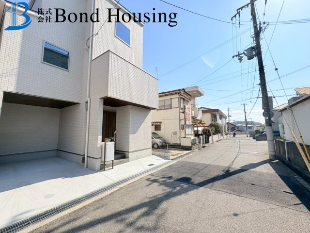 JR西明石駅徒歩圏内　野々上1丁目　新築限定1棟の前面道路含む現地写真