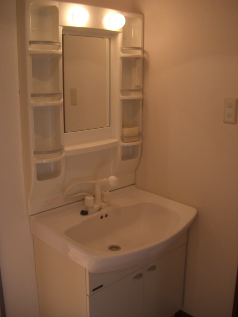 プチモコハウスの独立洗面台