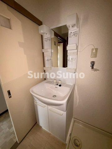 ルシエール垂水の洗面所|ゆったりとスペースのある洗面所