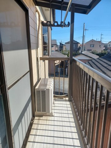 松葉町遠山様アパートのバルコニー