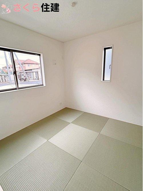 大田原市浅香　第8　3号棟の内装|和室があるから、お客様が来てもお泊りできますね♪