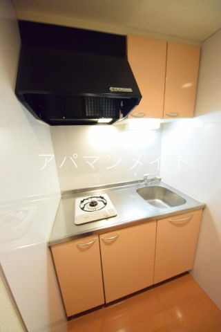 【キッチン】 | 一口ガスコンロ付き！