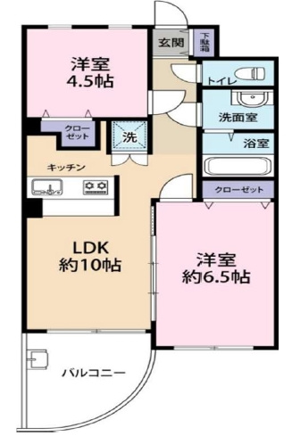 【間取り】 | セントエルモ朝霞台 | ２LDK
