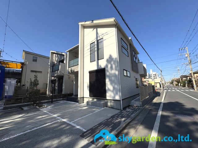 茅ヶ崎市浜須賀　新築戸建　全2棟2号棟の前面道路含む現地写真|前面道路含む現地写真です