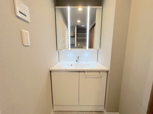 アイランドタワースカイクラブC棟の独立洗面台