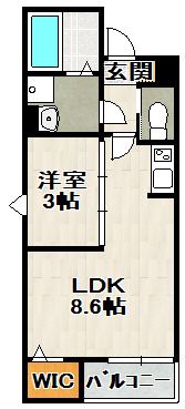 REGIES清荒神Ⅰの間取り