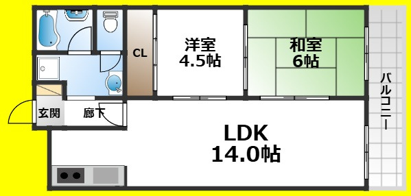 【間取り】 | アスモ岡町