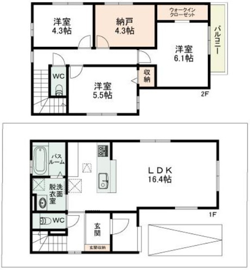 【間取り】 | K41302-待鳳