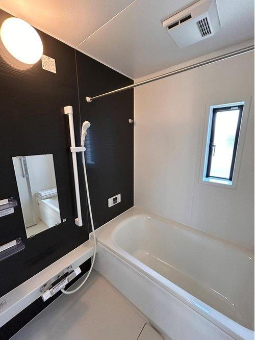 大田原市末広　第5　3号棟の浴室|浴室暖房乾燥機付き！