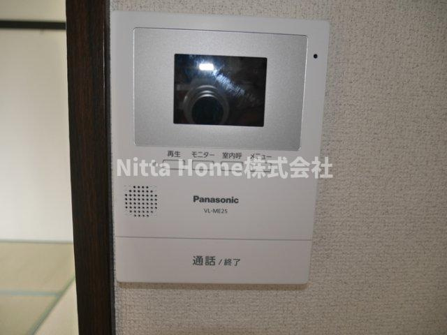 ファミールコーポ高屋６のセキュリティ|ＴＶドアホン設置済み◎