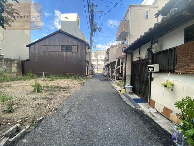大阪市東成区大今里西1丁目の前面道路含む現地写真