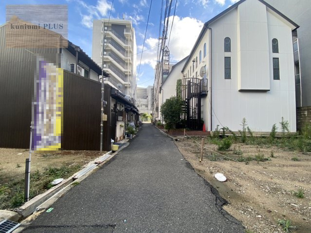 大阪市東成区大今里西1丁目の前面道路含む現地写真