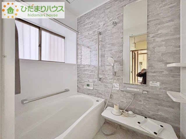 【浴室】 | 柏市高田　中古戸建 | 今日も１日お疲れでした。広いお風呂で疲れを癒してください、、、♡
