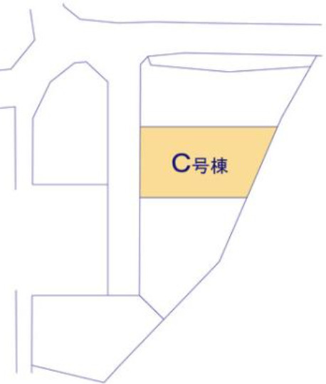沼津市大岡Ⅴ　新築戸建　全5棟　C号棟の区画図