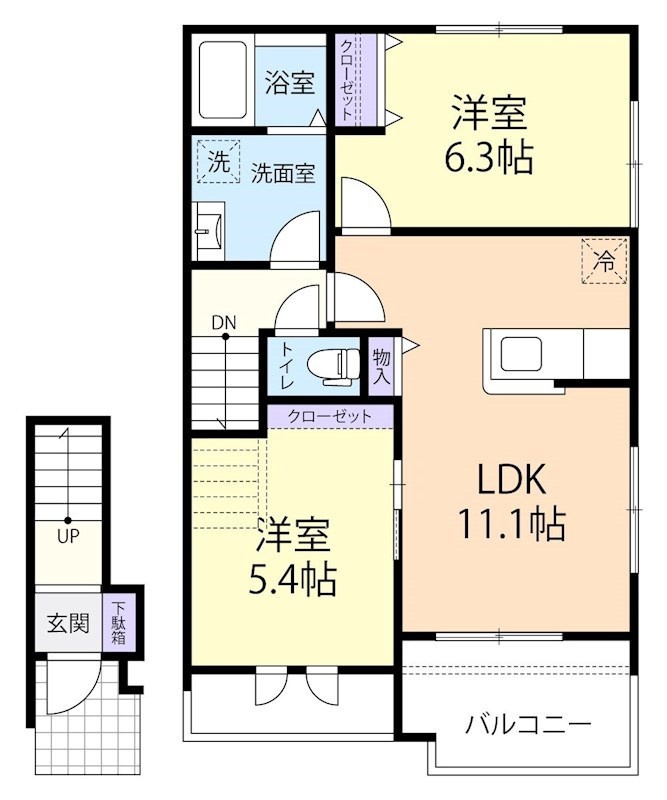 カーサ ベルデⅡの間取り