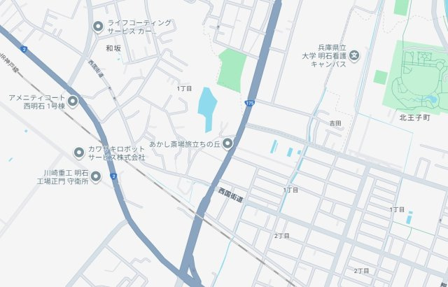 明石市大道町　第2期　新築一戸建ての地図