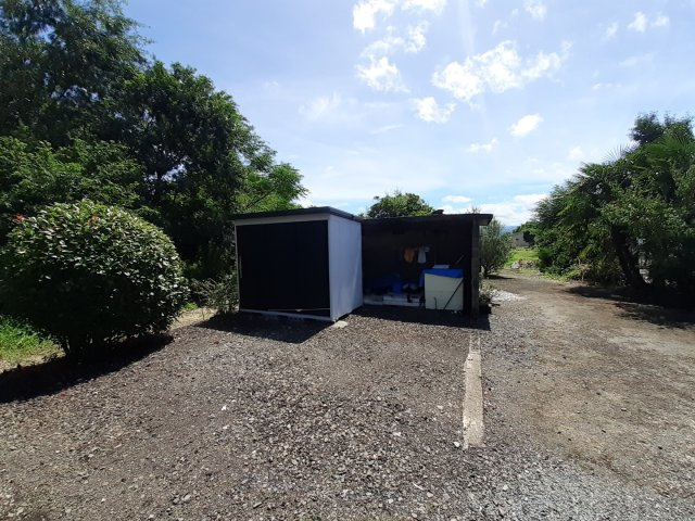 宇城市松橋町砂川の中古一戸建の庭|物置も付いてきます