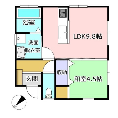 宇城市松橋町砂川の中古一戸建の間取り