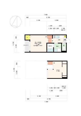 アメティスタ福大前の間取り
