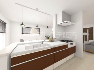 【キッチン】 | ２号地キッチン完成イメージ／人気の対面キッチン♪