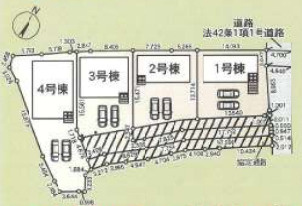 CRADLE GARDEN箕郷町下芝第8の区画図|２号棟のご案内です。