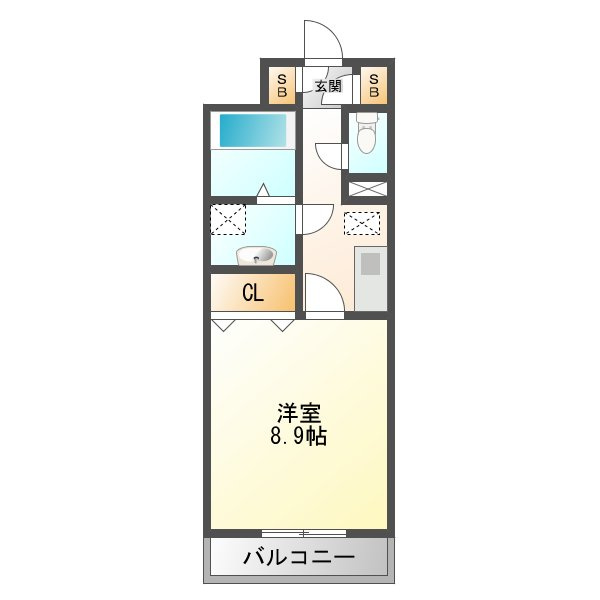 MYアルエットの間取り|家具が置きやすいお部屋です。