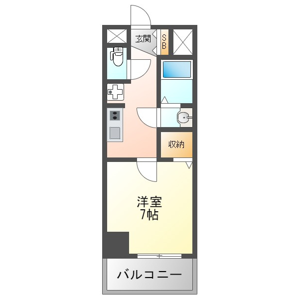 ブランシエスタ加島の間取り