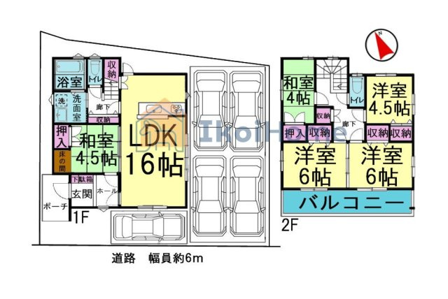 明石市二見町東二見　中古戸建の間取り