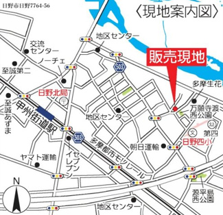 【地図】 | 日野市日野7764-56付近