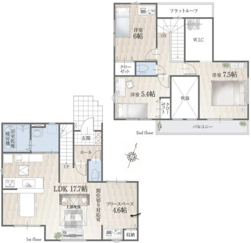 【間取り】 | 桶川市加納1期　KEIAI CRAFT PIT　新築戸建　全1棟　1号棟