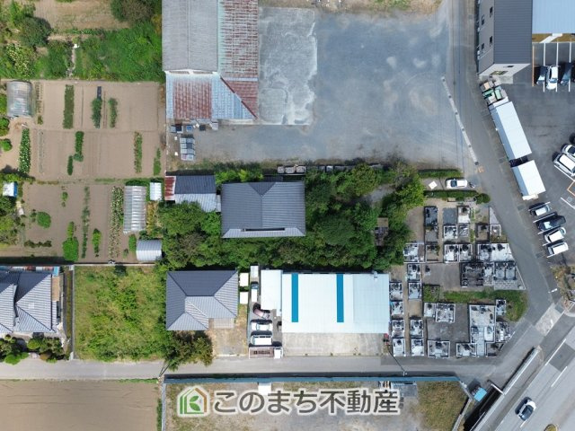 宇都宮市下平出町　中古戸建の前面道路含む現地写真|前面道路含む現地航空写真