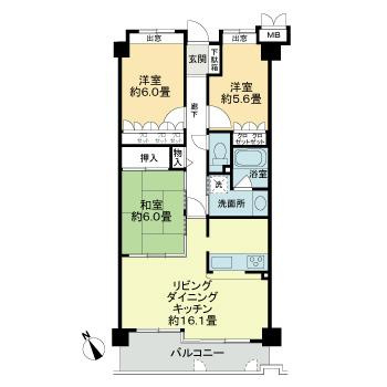アルファステイツ昭和町の間取り