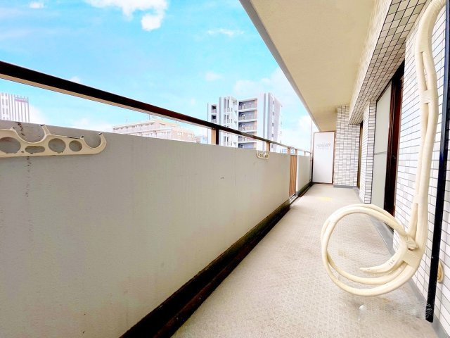 ライオンズマンション博多南第3のバルコニー