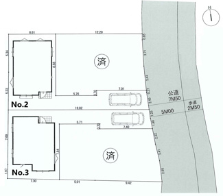【区画図】 | 【仲介手数料無料！！】府中市若松町3丁目　新築戸建て（全4棟）2号棟　5790万円