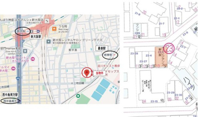 【地図】 | 利回り約８パーセント！東淀川区S造一棟マンション