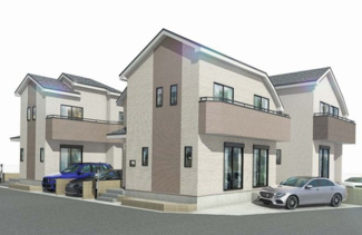 【外観パース】 | 本パースは、イメージ図につき、風景、建物、植栽などについては施工後の現物との差異が生じます
つきまして本パースによって生じたいかなる損害については一切責任を負いません