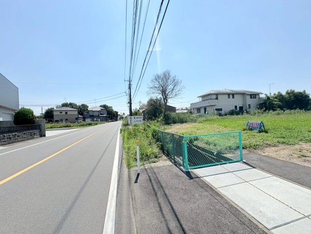 川越市古谷上　建築条件なし売地　JR川越線『南古谷駅』徒歩19分　【古谷小学区】の前面道路含む現地写真