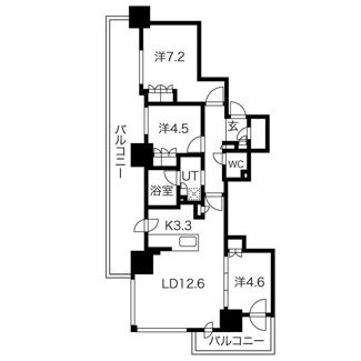 【間取り】 | THE SAPPORO TOWERS WEST