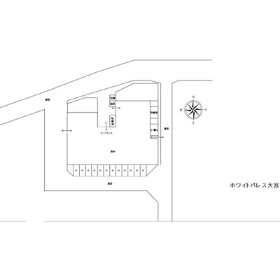 【駐車場】 | ホワイトパレス大宮 | 駐車スペースもあります