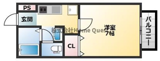 【間取り】 | メゾンドゥ長瀬Ⅱ