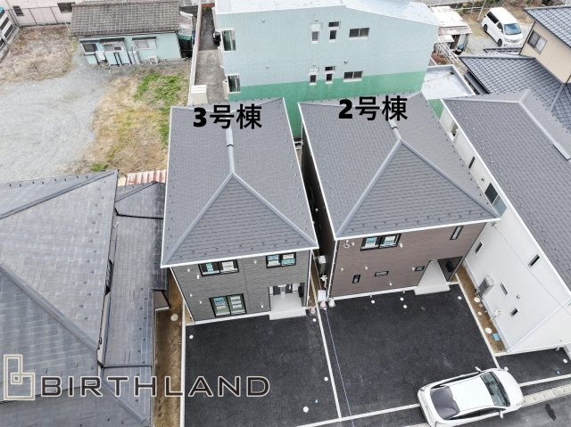 新築戸建・建売　郡山市開成5丁目　制震+耐震構造　開成小・第一中の前面道路含む現地写真
