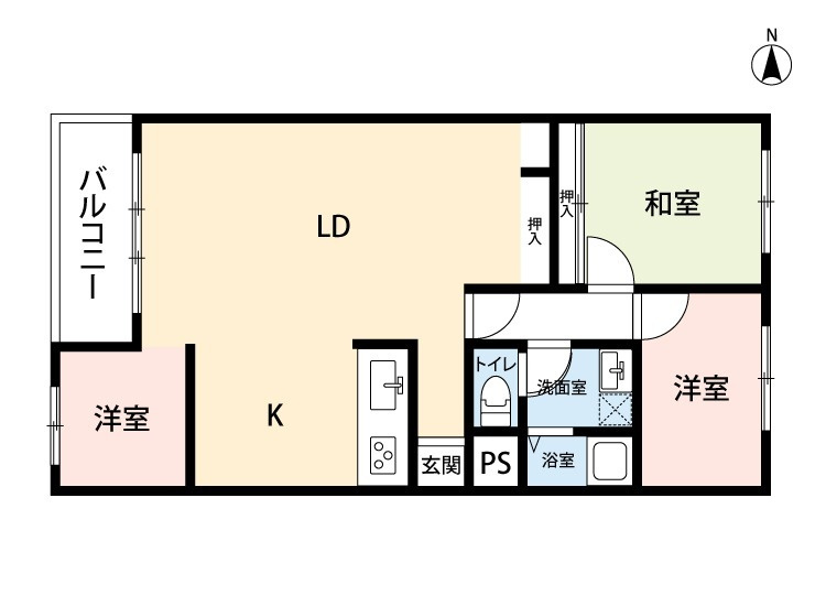 アステム芦屋B棟の間取り