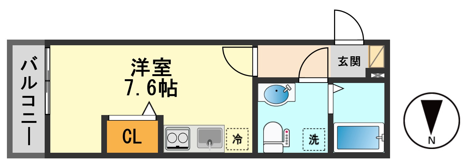 エストゥルース亀有の間取り