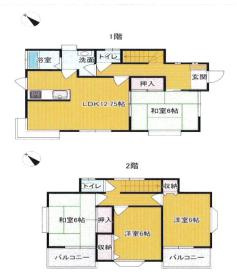 加須市栄　中古一戸建ての間取り|全居室6帖以上！ゆとりのある生活が叶う4LDK再生住宅♪
