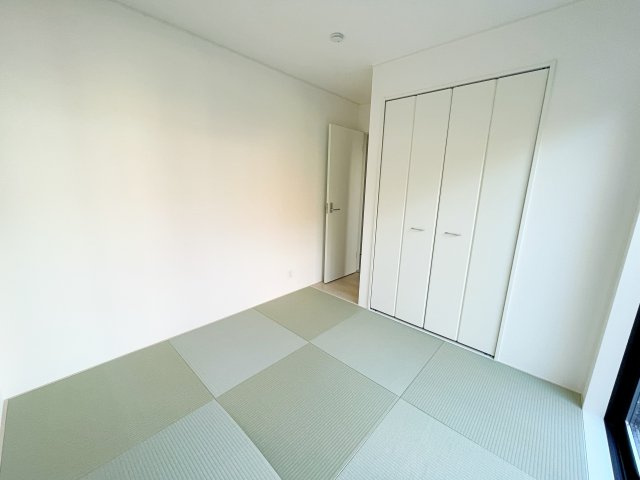 新築戸建・建売　郡山市開成5丁目　制震+耐震構造　開成小・第一中の和室|畳は足触りがいいので裸足で歩いても気持ちがいいです！