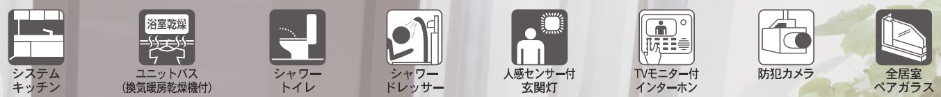 新築戸建・建売　郡山市開成5丁目　制震+耐震構造　開成小・第一中の設備