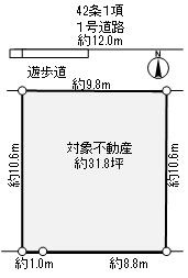 堀池5丁目　土地の土地図