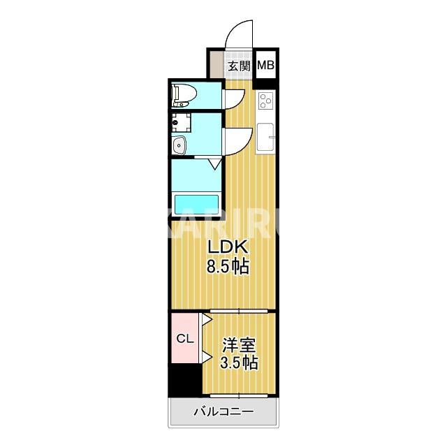 コートエスト都島の間取り