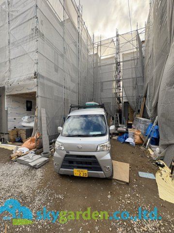 鎌倉市大船4丁目　新築戸建　全4棟2号棟の前面道路含む現地写真